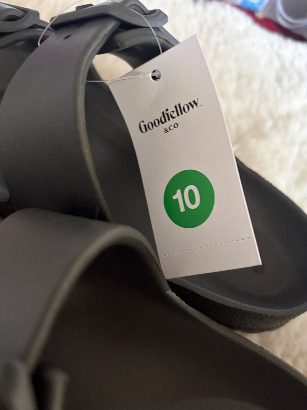 Goodfellow & Co Black Dual-Buckle Slide Sandals - Picture 3 of 3